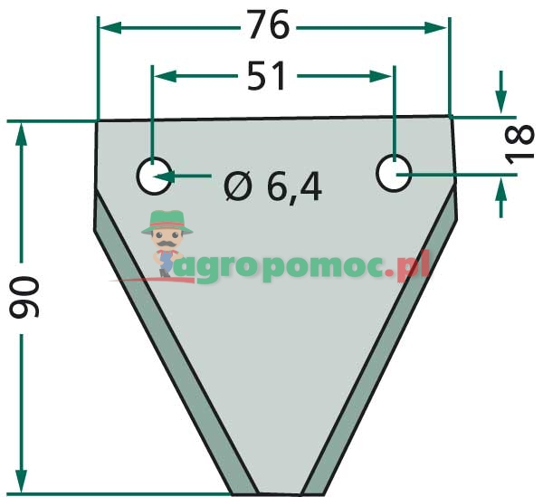 Mower blade | 4105001017 | zdjęcie nr 2